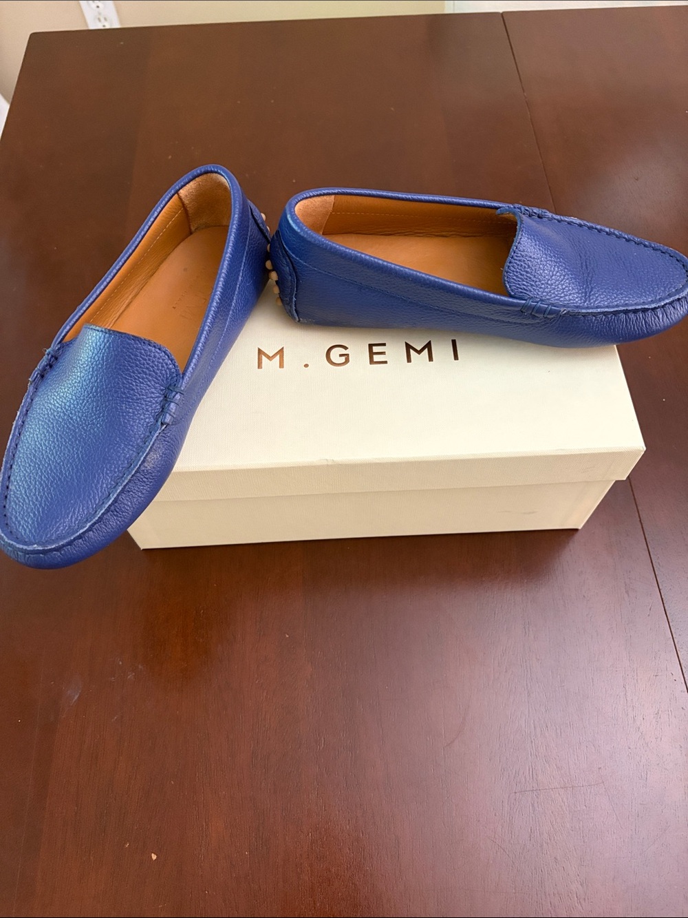 M. Gemi Women’s  Felize Leather Pebbled Leather Loafer